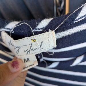 Joules Navy and White Striped Tee
